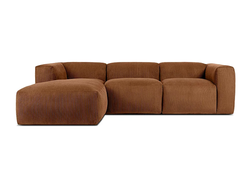 Ecksofa BUFFO 5-Sitzer - Orangerot