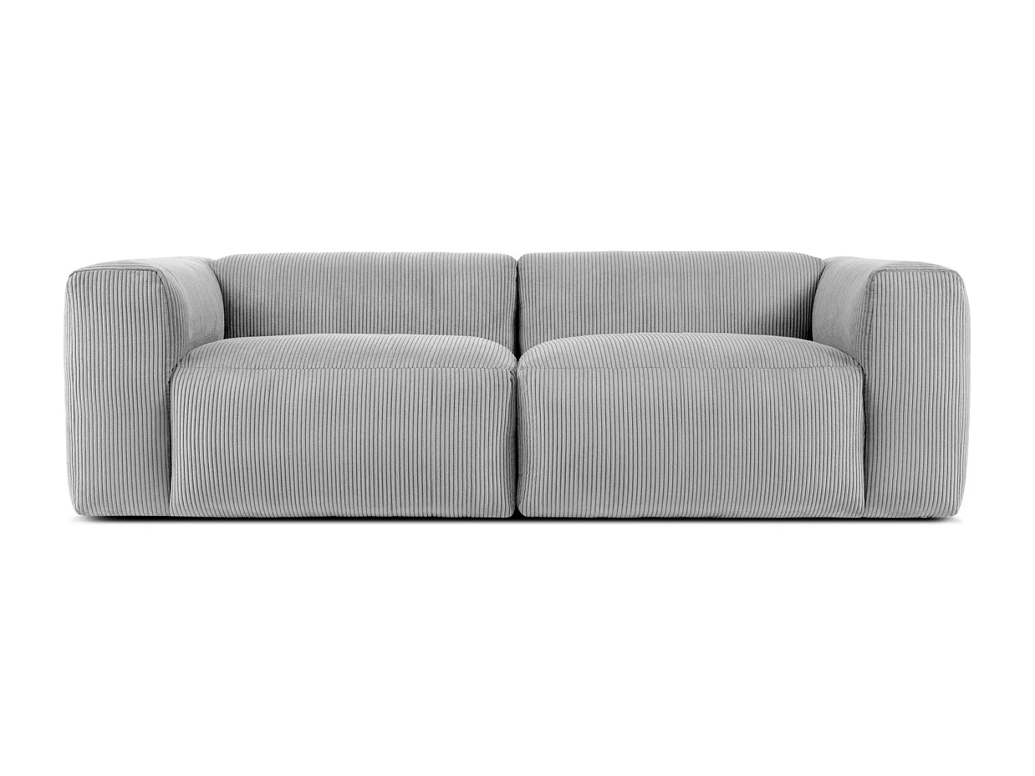 Einzelsofa - modular - 4-sitzer - Hellgrau