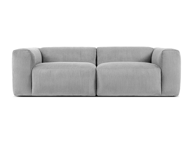 Einzelsofa - modular - 4-sitzer - Hellgrau