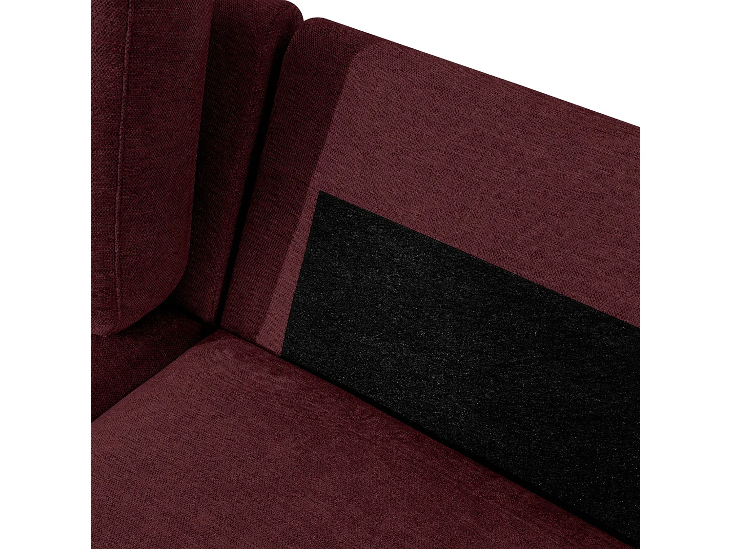 Ecksofa links - modern - ZUCCO - 5-Sitzer - Chenille-Stoff - Violett