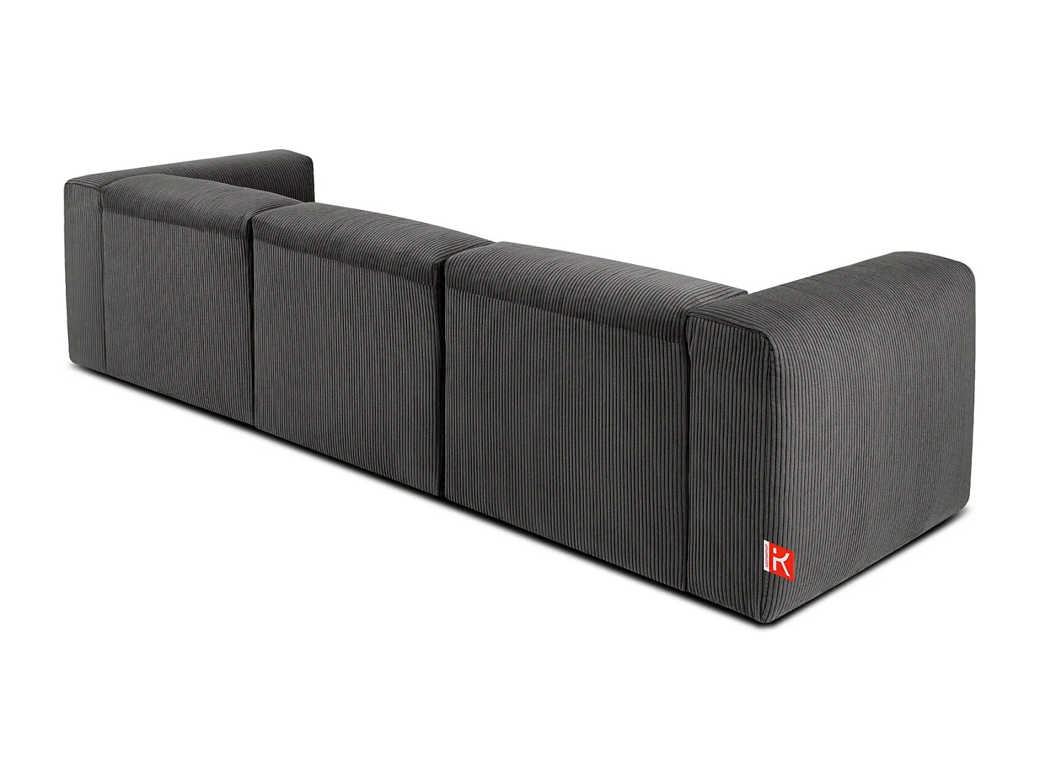 Einzelsofa - modular - 5-sitzer - Grau