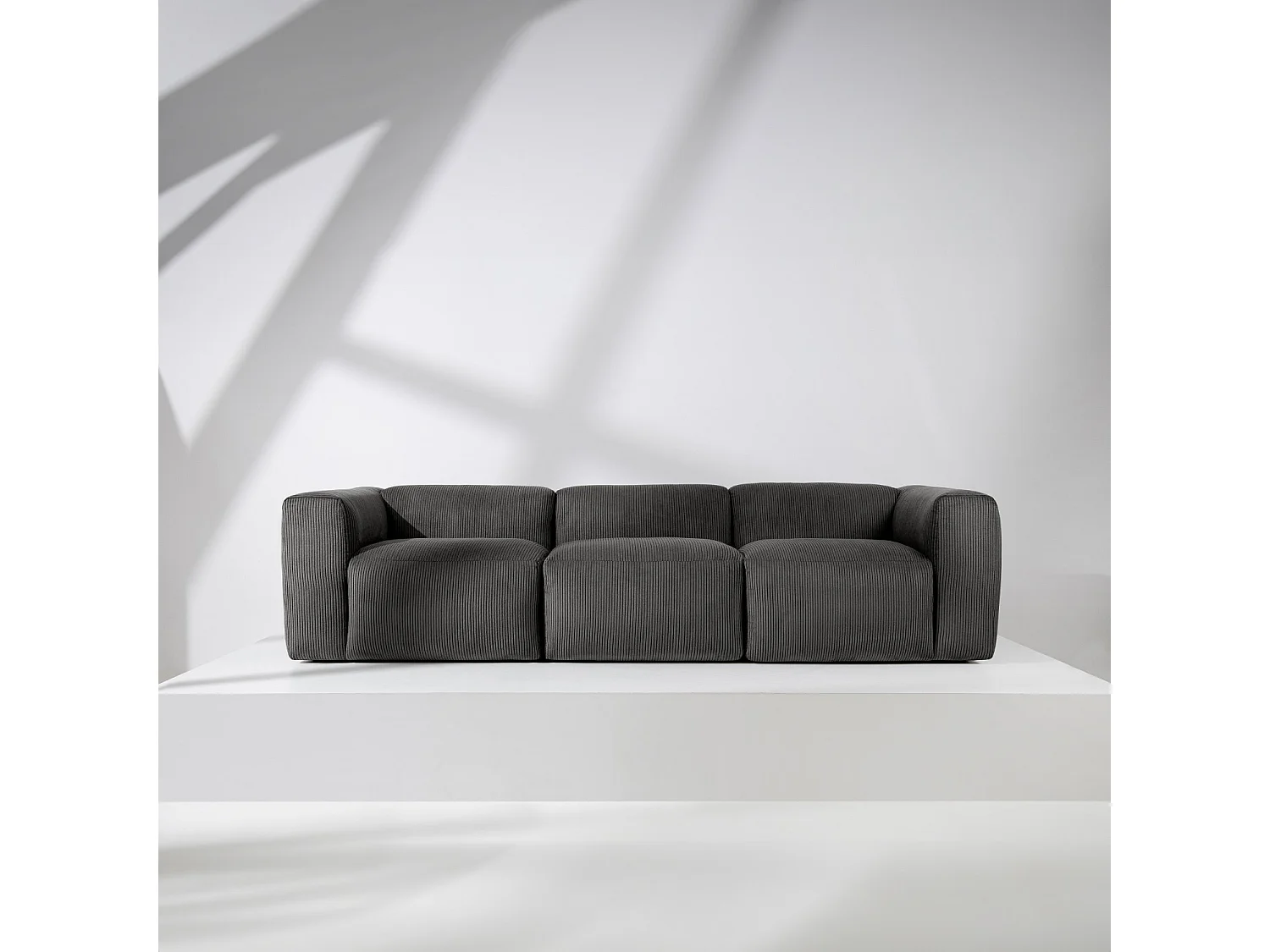 Einzelsofa - modular - 5-sitzer - Grau