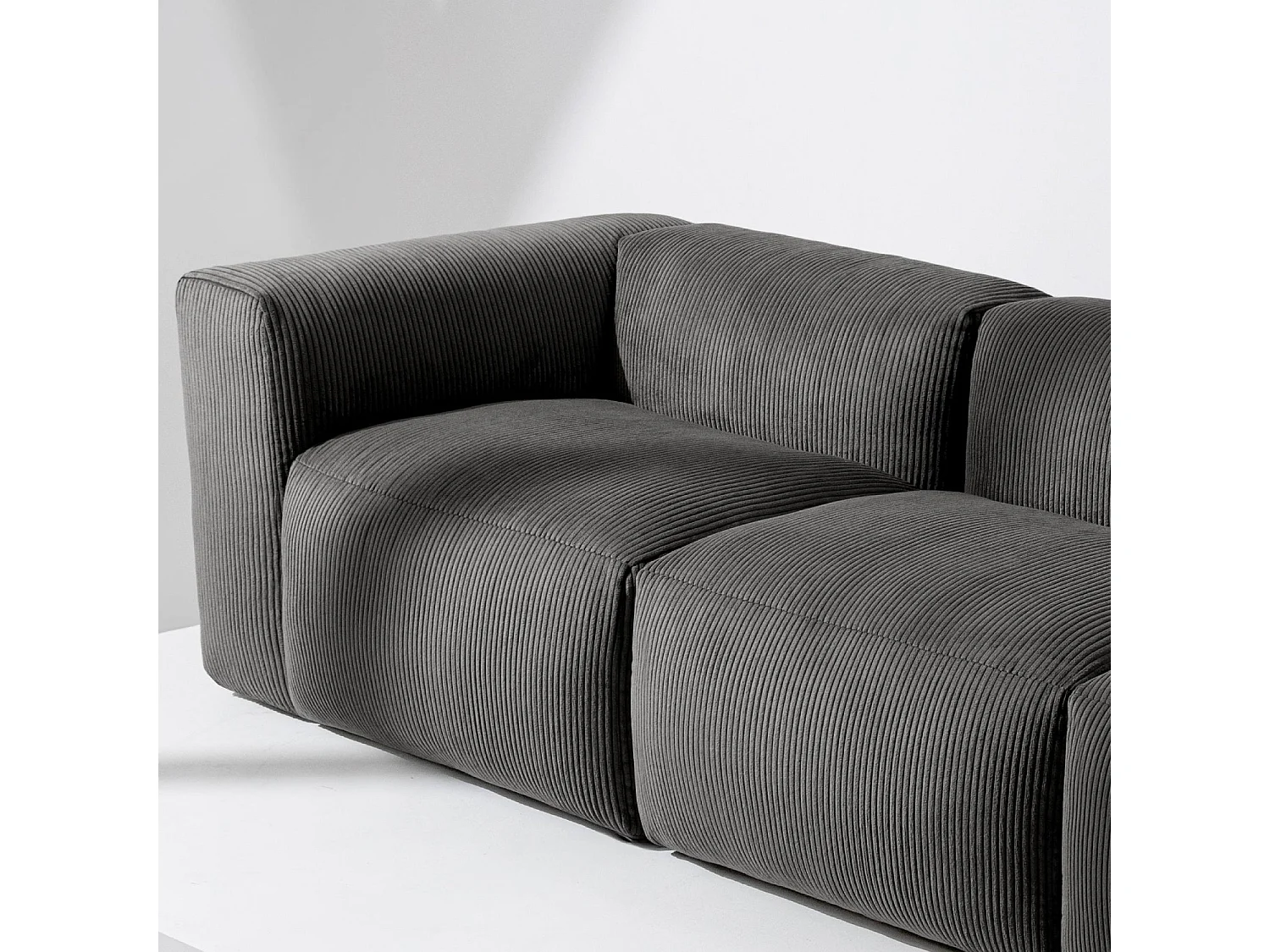 Einzelsofa - modular - 5-sitzer - Grau