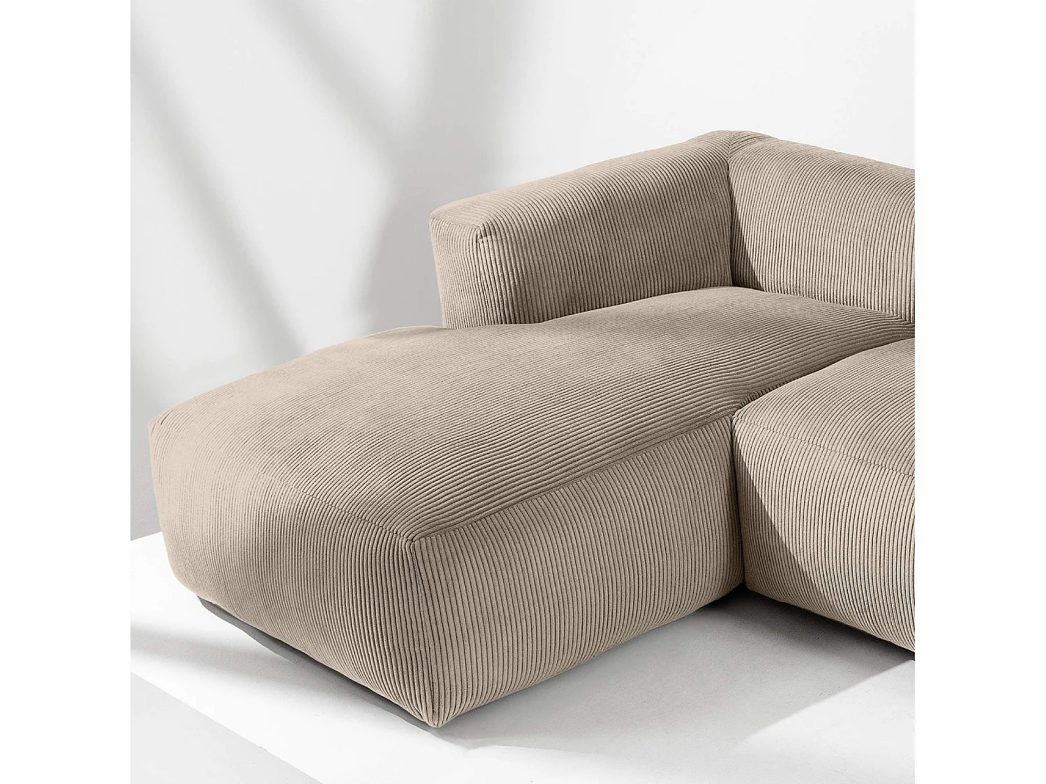 Ecksofa BUFFO 6-Sitzer - Beige