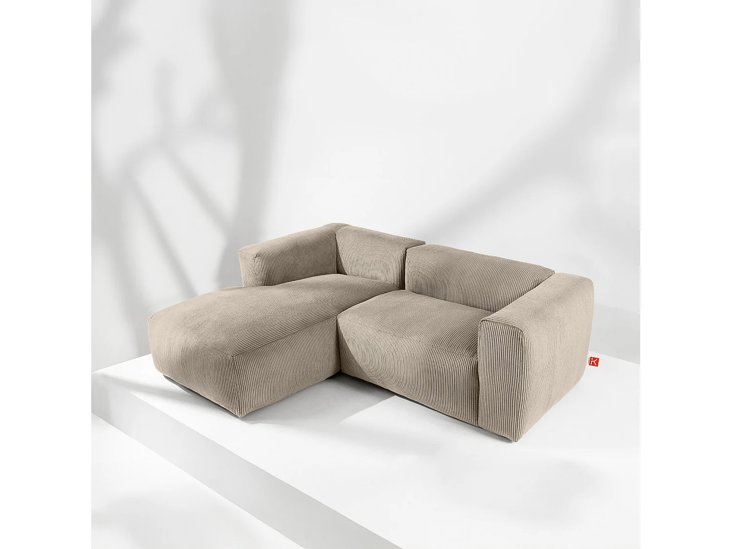 Ecksofa BUFFO 4-Sitzer - Beige