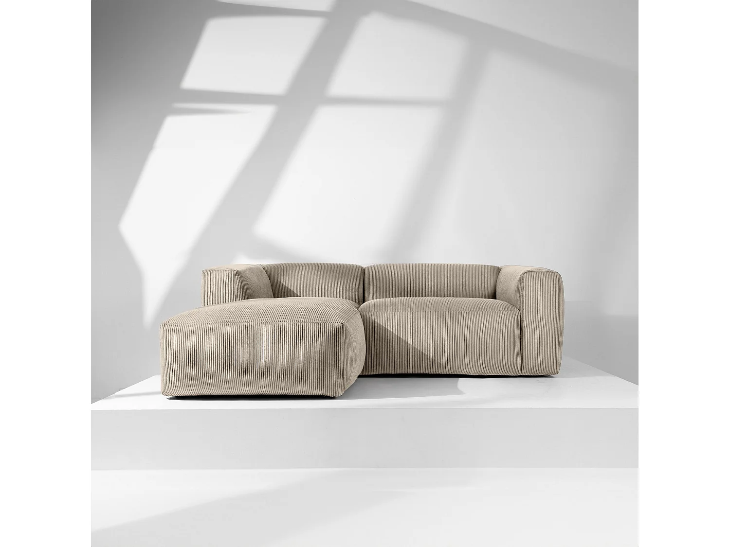 Ecksofa BUFFO 4-Sitzer - Beige