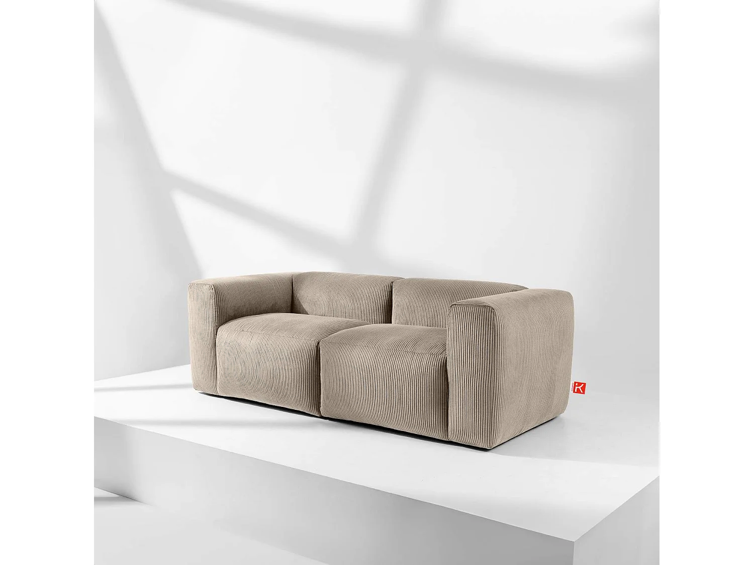 Einzelsofa - modular - 3-sitzer - Beige