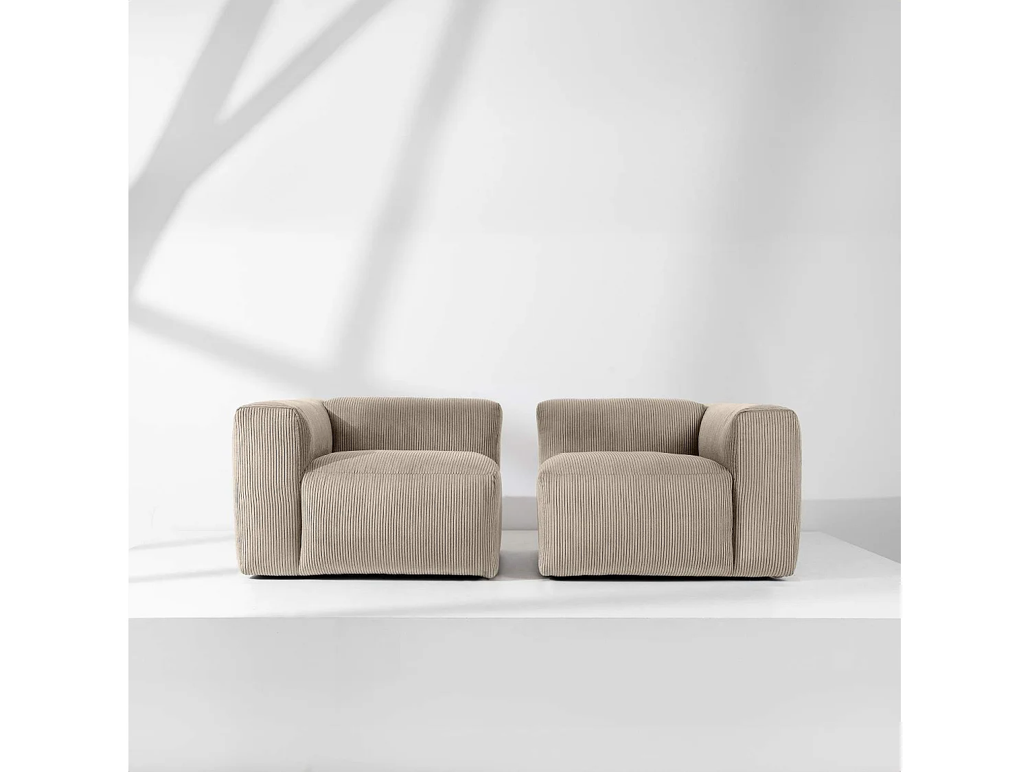 Einzelsofa - modular - 3-sitzer - Beige