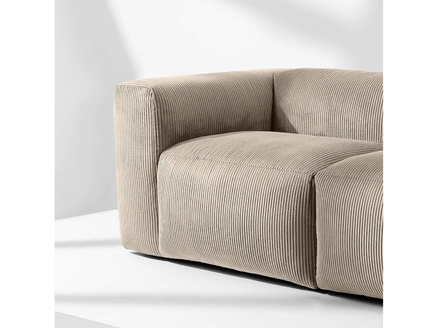 Einzelsofa - modular - 3-sitzer - Beige