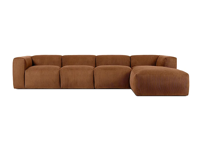 Ecksofa BUFFO 6-Sitzer - Orangerot