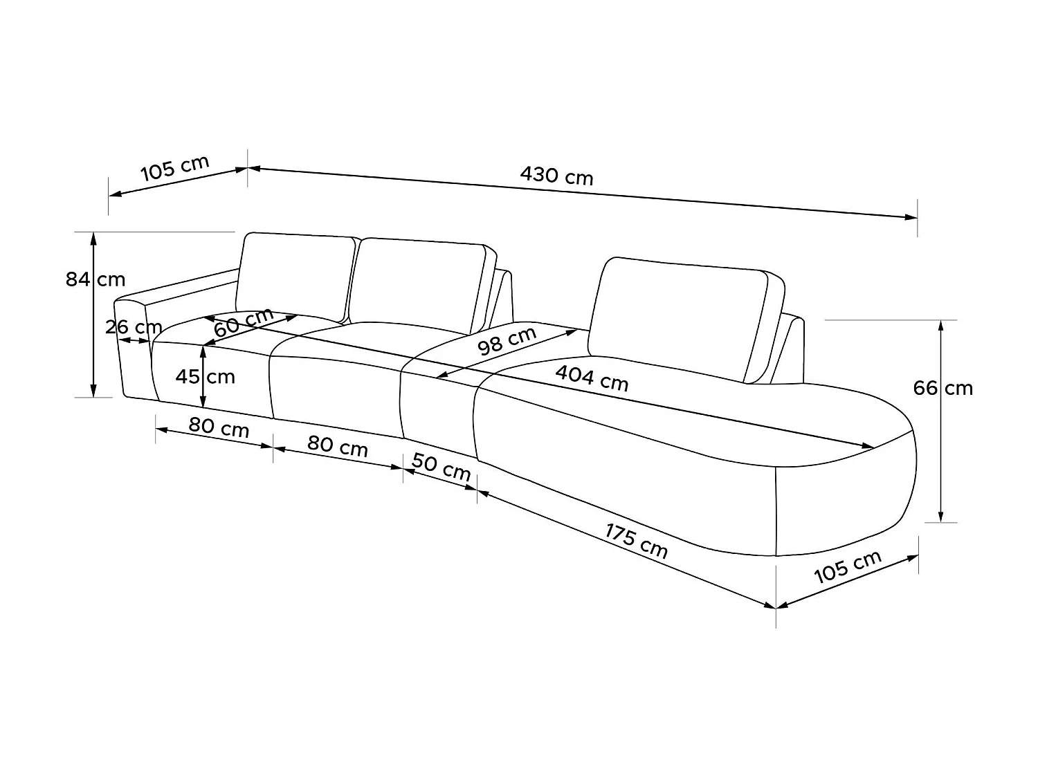 Ecksofa rechts - modern - ZUCCO - 5-Sitzer - Veloursstoff - Purpur