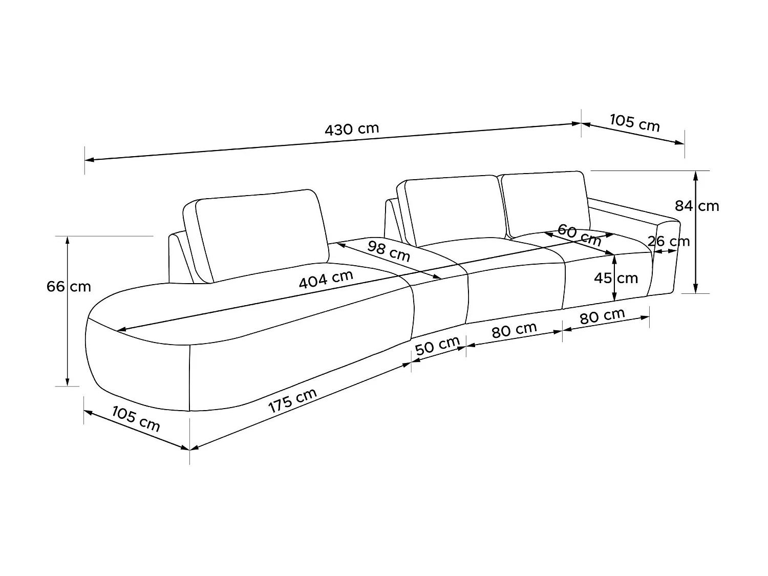 Ecksofa links - modern - ZUCCO - 5-Sitzer - Veloursstoff - Purpur