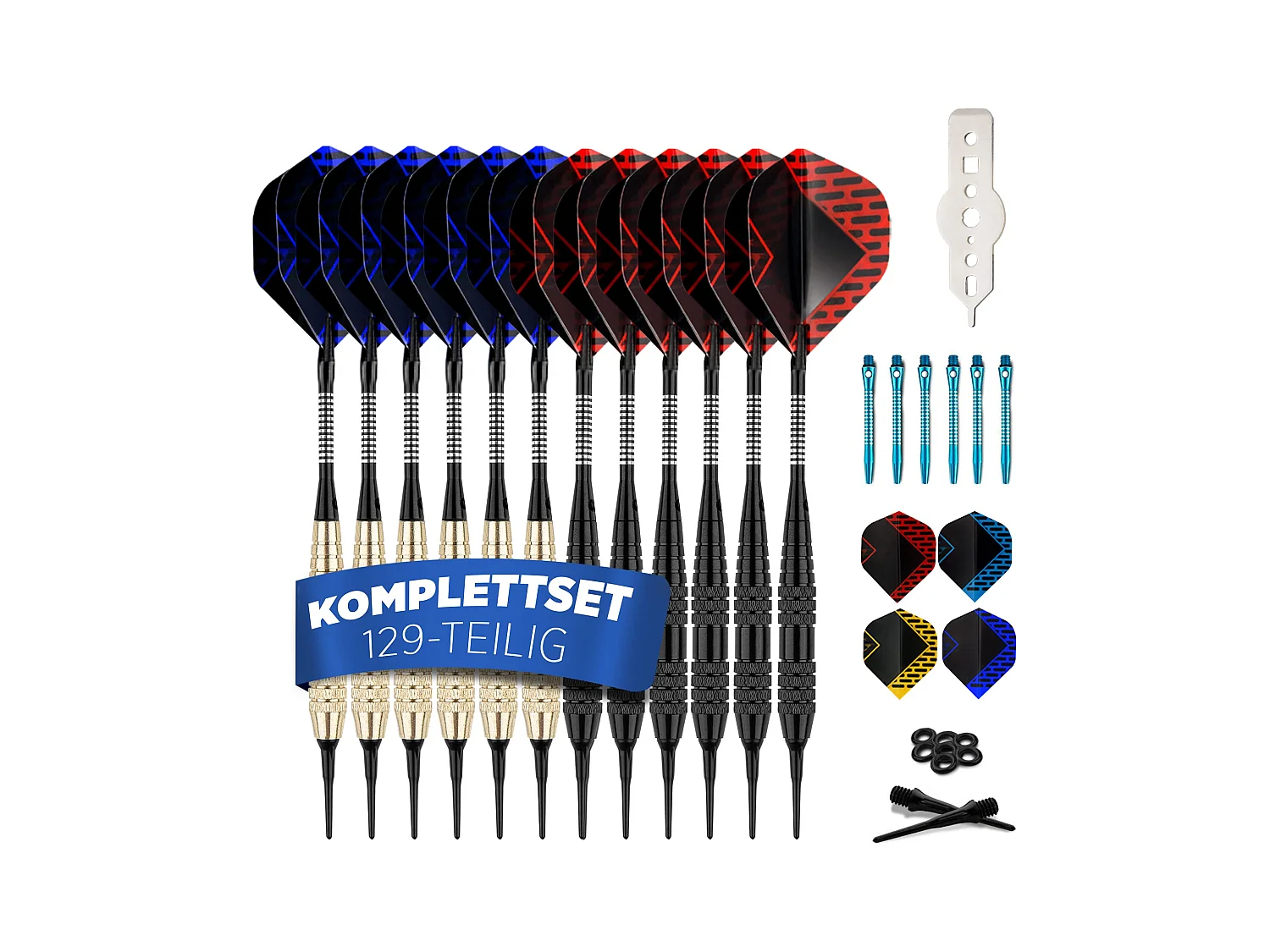 DartPro Dartpfeile mit Kunststoffspitze – 12