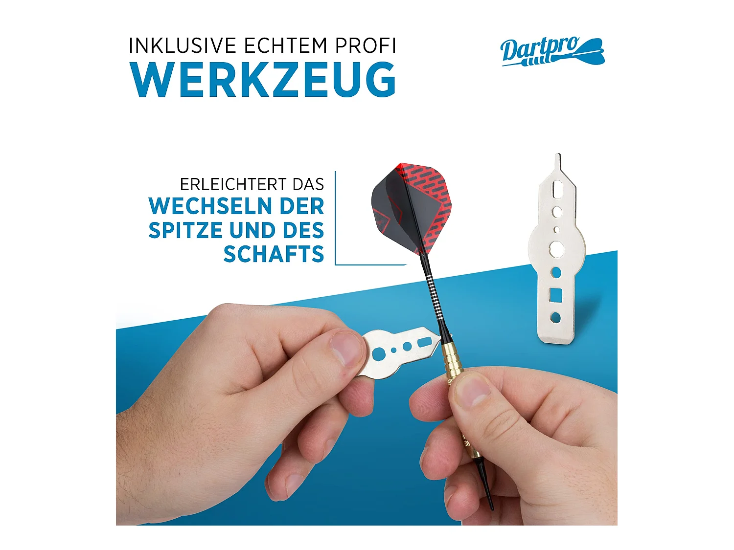 DartPro Dartpfeile mit Kunststoffspitze – 12