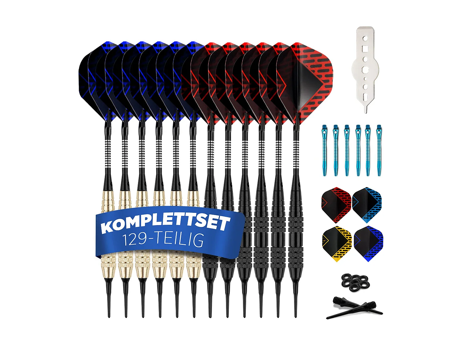 DartPro Dartpfeile mit Kunststoffspitze – 12