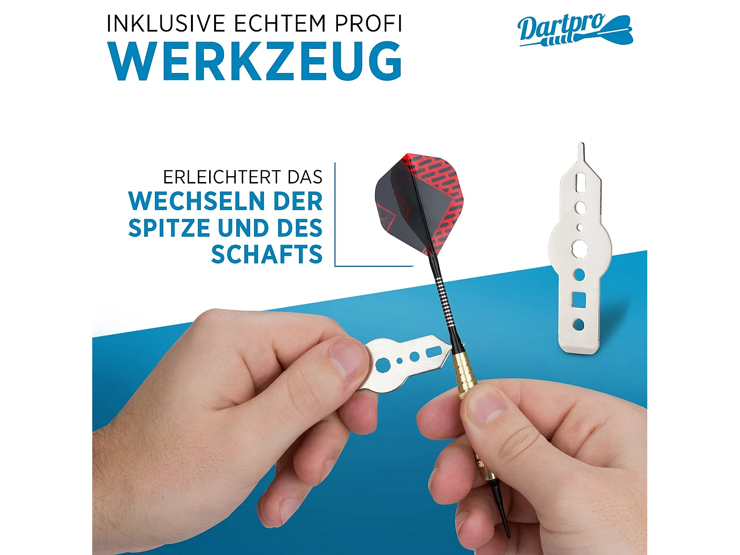 DartPro Dartpfeile mit Kunststoffspitze – 12
