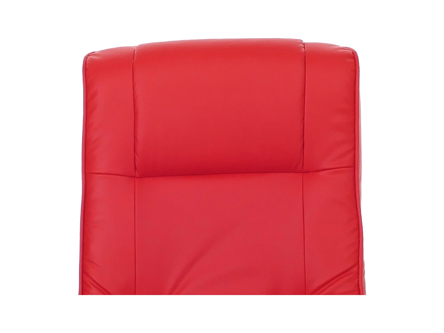 Relaxfauteuil Aprilia met voetenbank,  rood