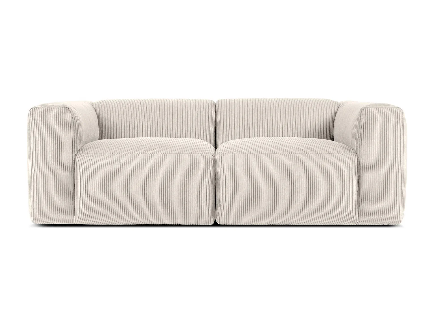 Einzelsofa - modular - 3-sitzer - Creme