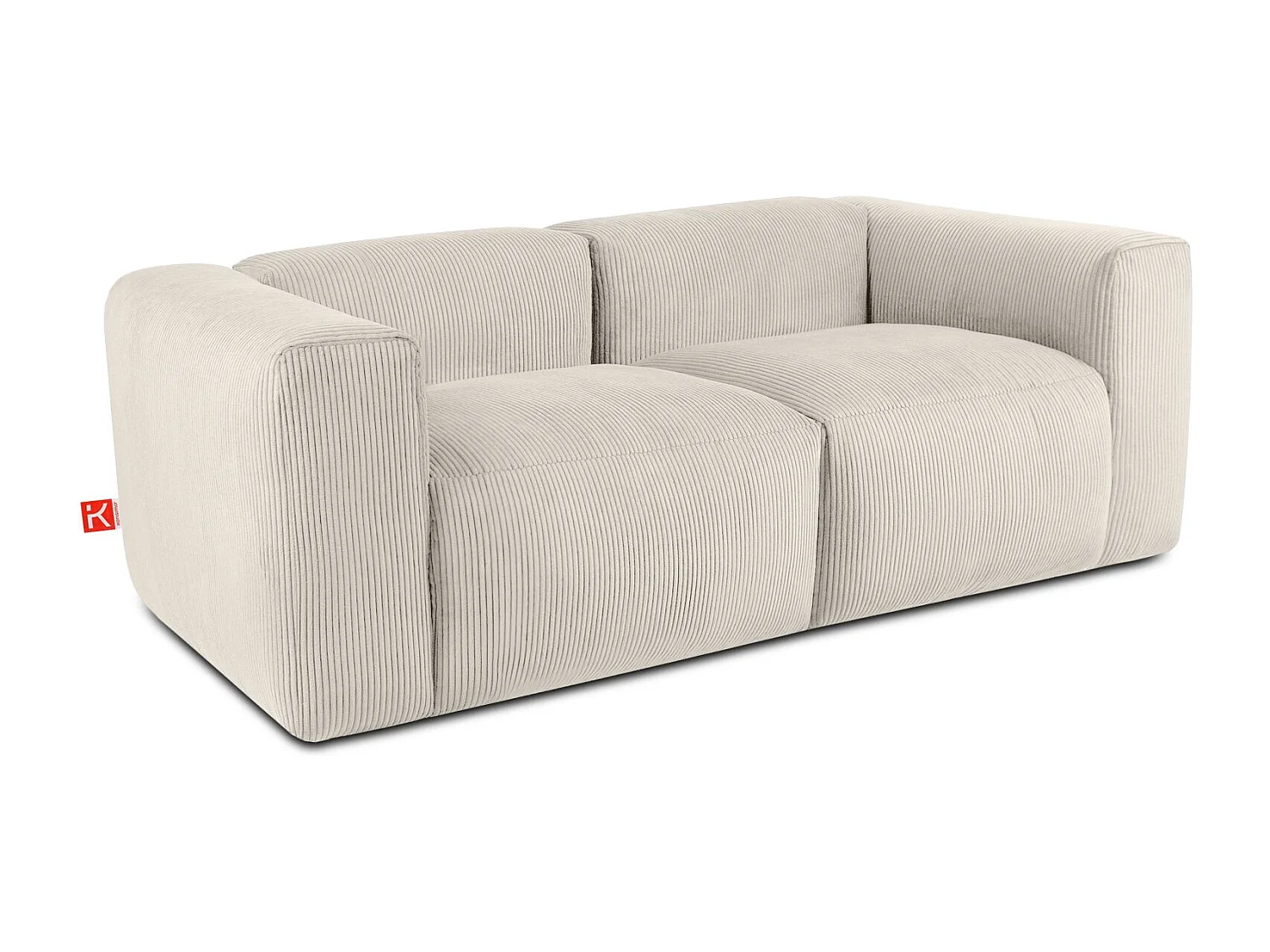 Einzelsofa - modular - 3-sitzer - Creme