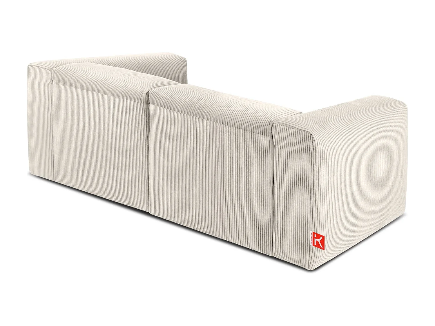 Einzelsofa - modular - 3-sitzer - Creme