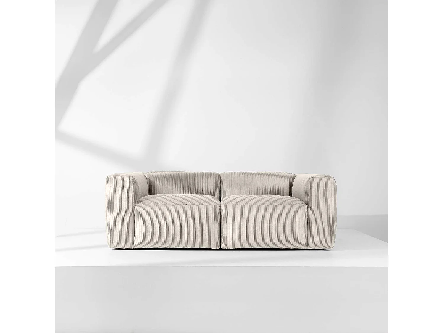 Einzelsofa - modular - 3-sitzer - Creme