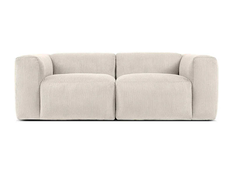 Einzelsofa - modular - 3-sitzer - Creme