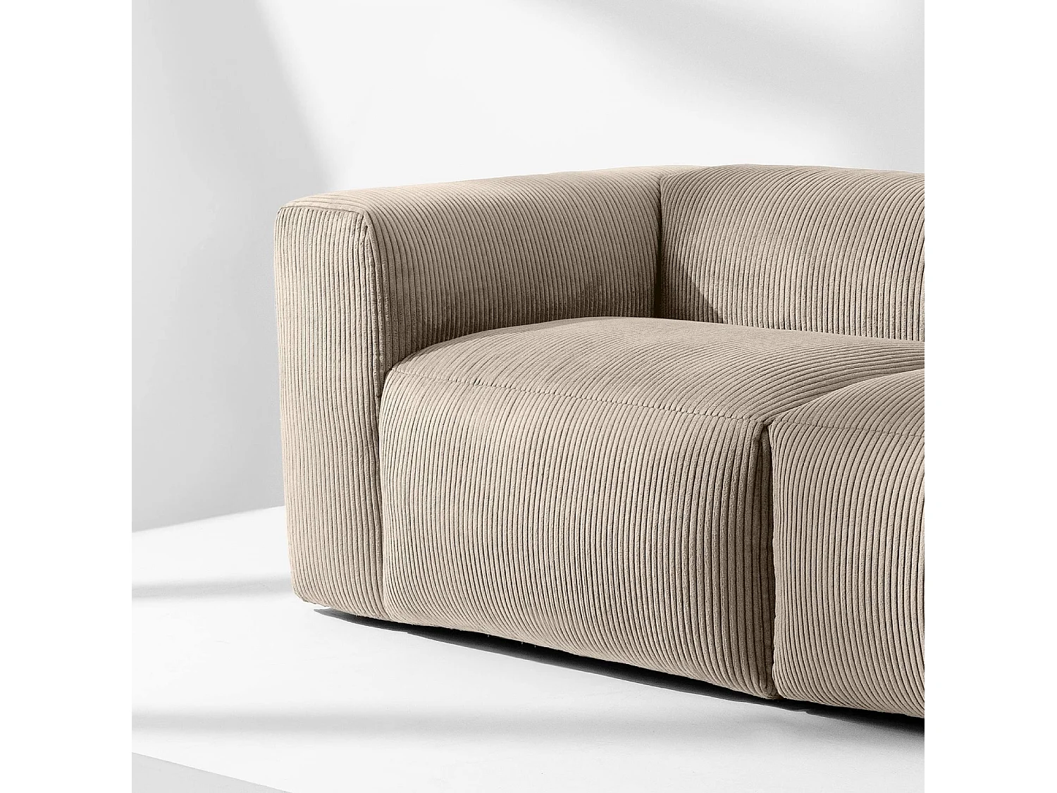 Einzelsofa - modular - 4-sitzer - Beige