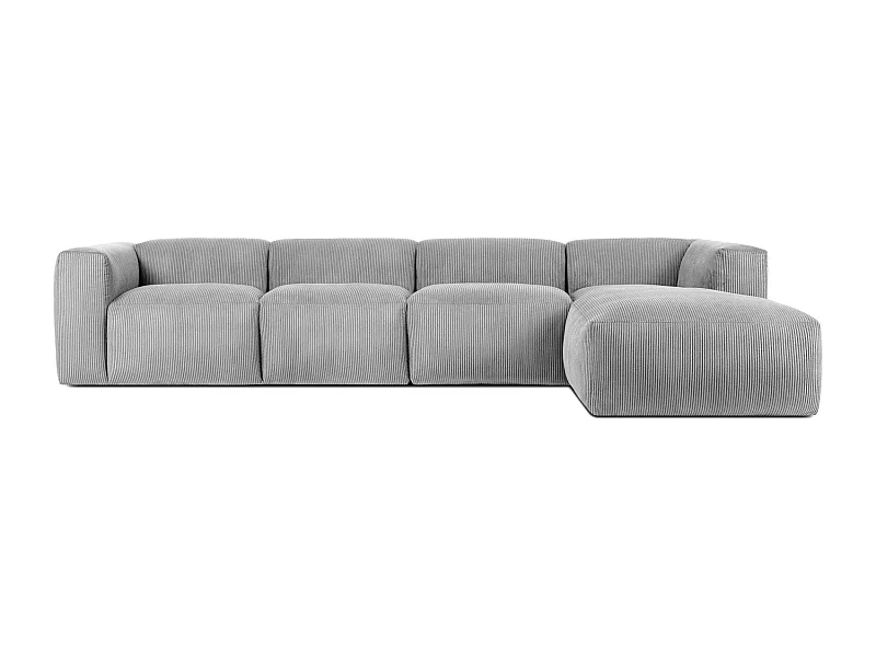 Ecksofa BUFFO 6-Sitzer - Hellgrau