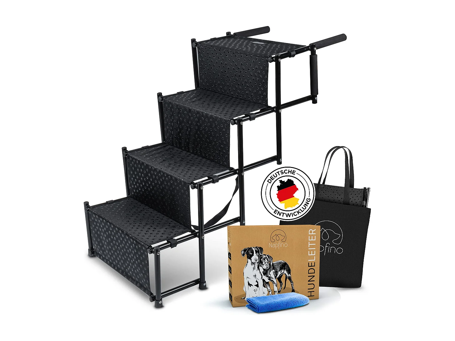 NAPFINO Hundetreppe Auto [bis 60kg] -