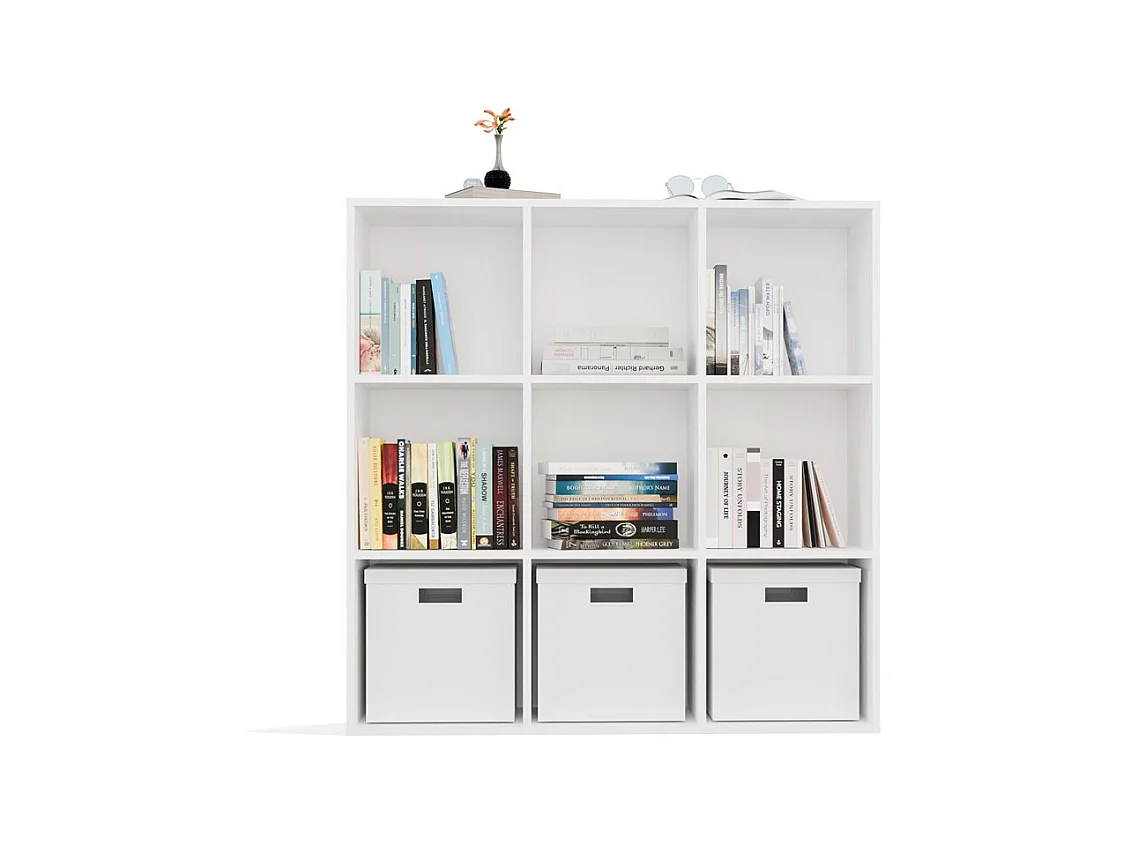 Étagère Malax 3X3 H BLANC