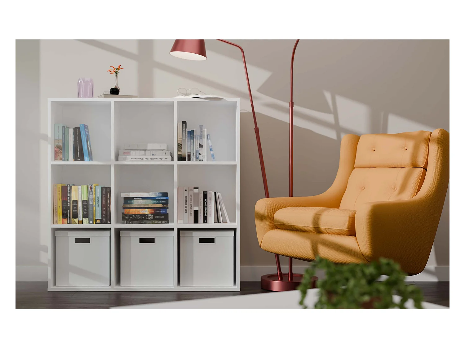 Étagère Malax 3X3 H BLANC