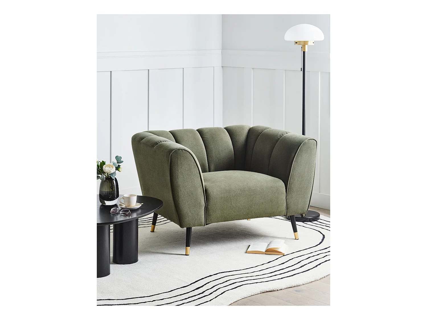 Fauteuil ORSTA Tissu Vert