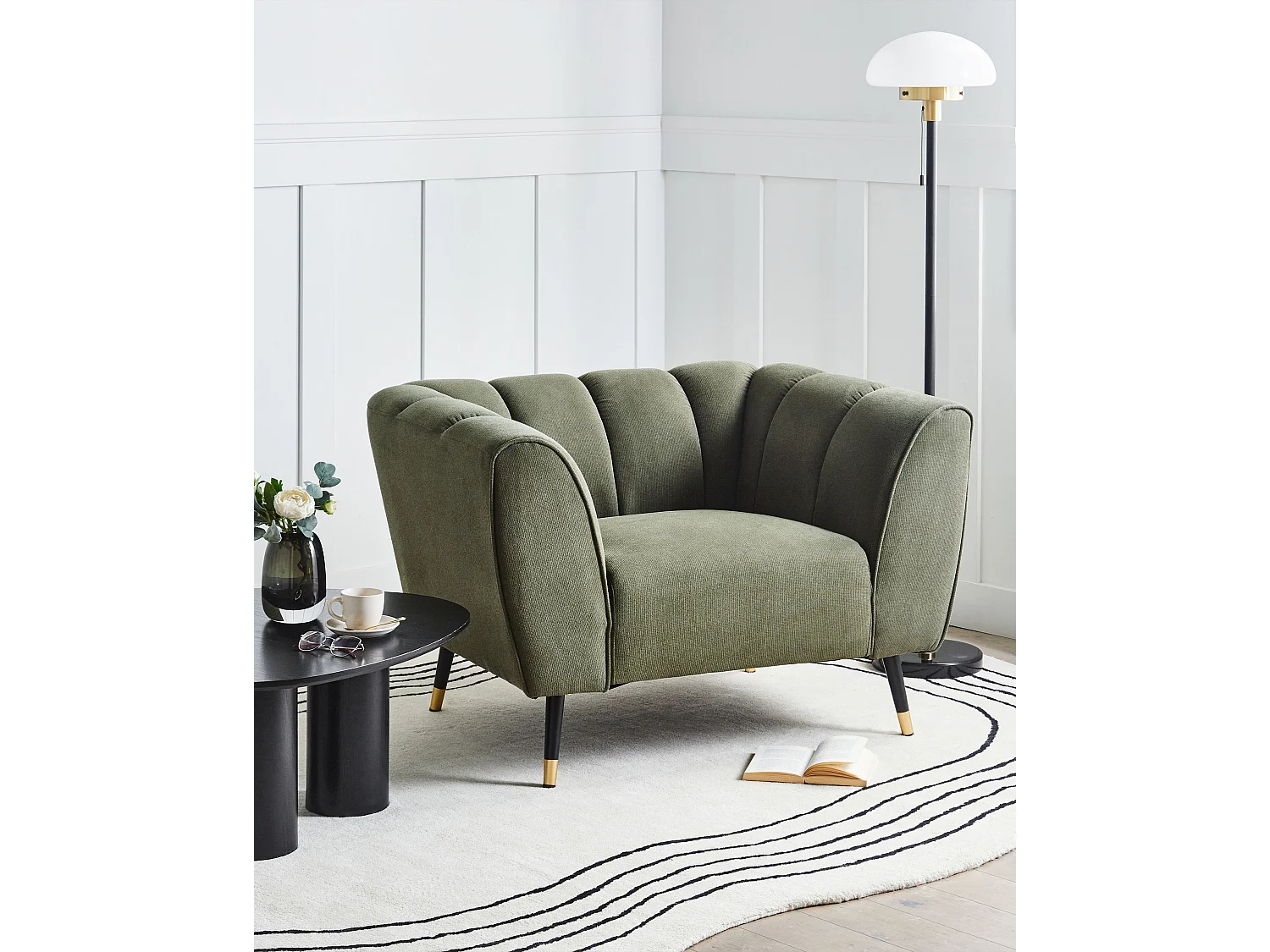 Fauteuil ORSTA Tissu Vert