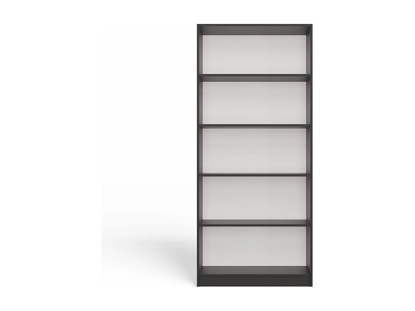 Regał Onyx R80 | Antracytowy  | 80x30x182 cm | Regał na Książki