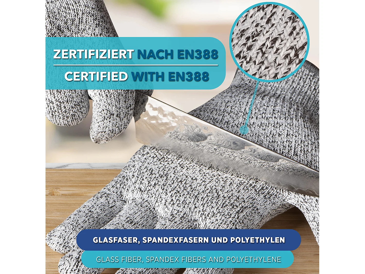Schnittschutzhandschuhe | 1 Paar Schnittfeste