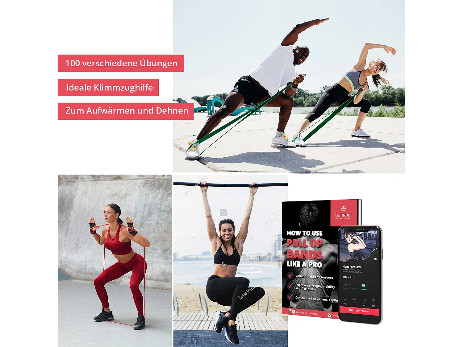 Fitnessband Pull Up Resistance Band, Klimmzughilfe