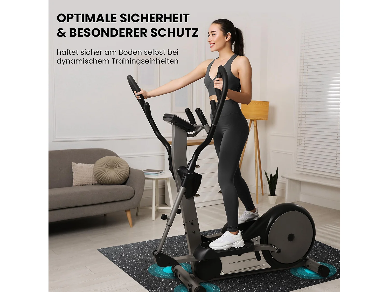 Schutzmatte Bodenschutzmatte Set 9 Stück: Gummi