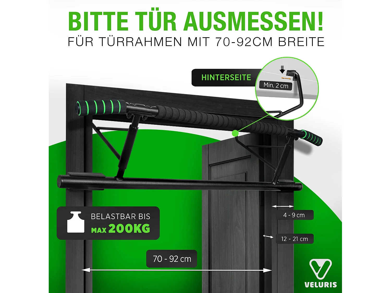 Veluris Klimmzugstange Türrahmen - Stark