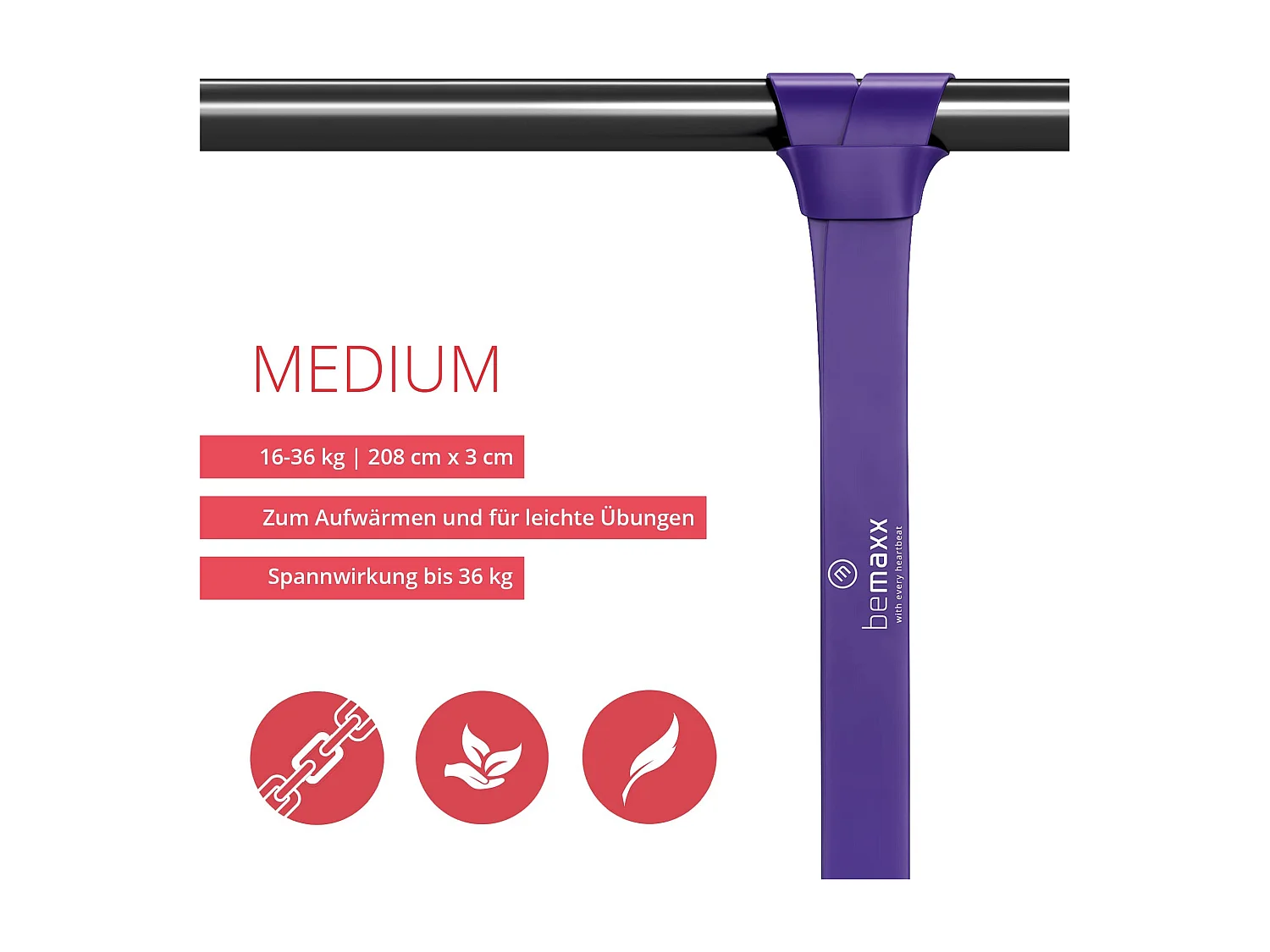 Fitnessband Pull Up Resistance Band, Klimmzughilfe