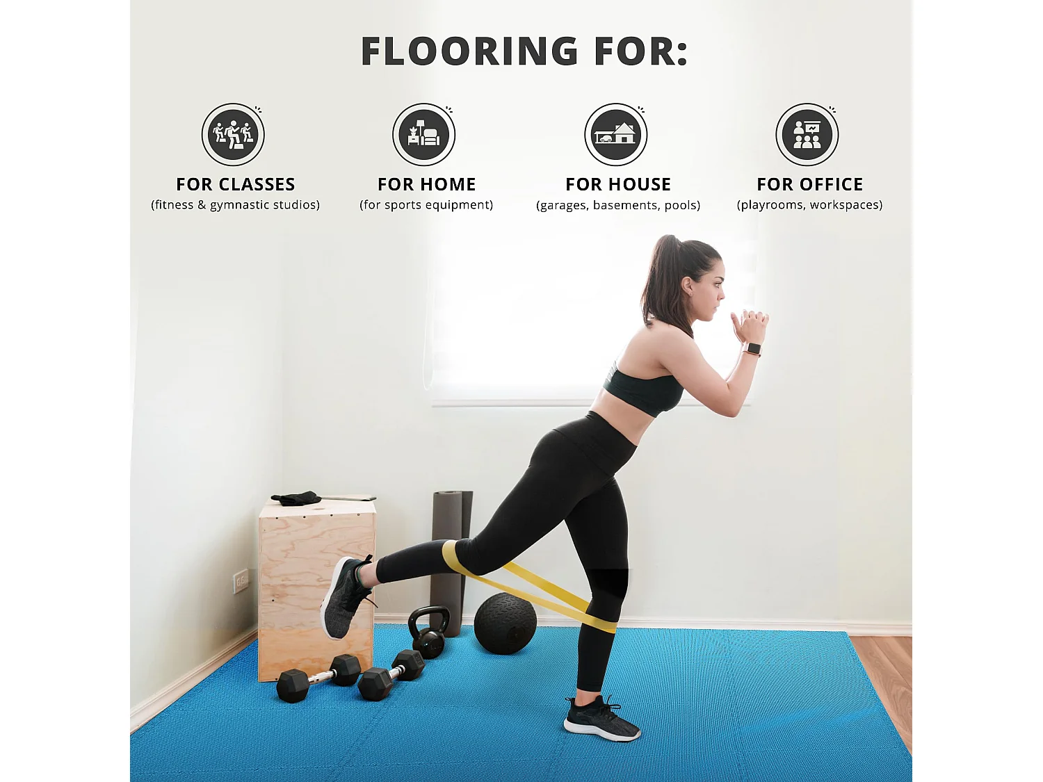 Schutzmatten Bodenschutzmatte Set Sportmatte