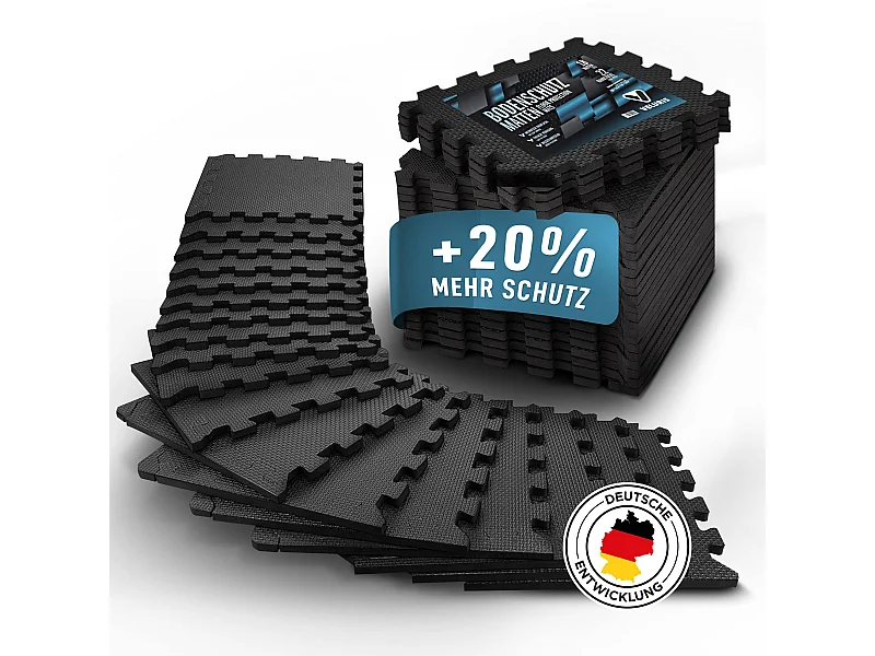 Veluris Bodenschutzmatte Fitness Matte [31x31cm] -