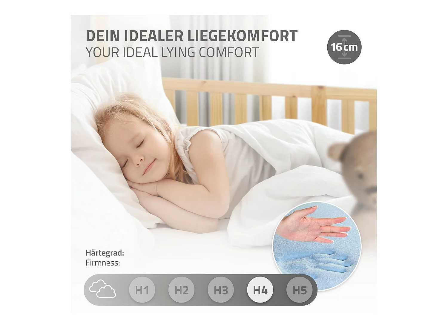 ML-Design Letto per bambini casetta 90x200 cm in pino naturale con sponde anticaduta, struttura tipi da gioco e materasso in schiuma fredda