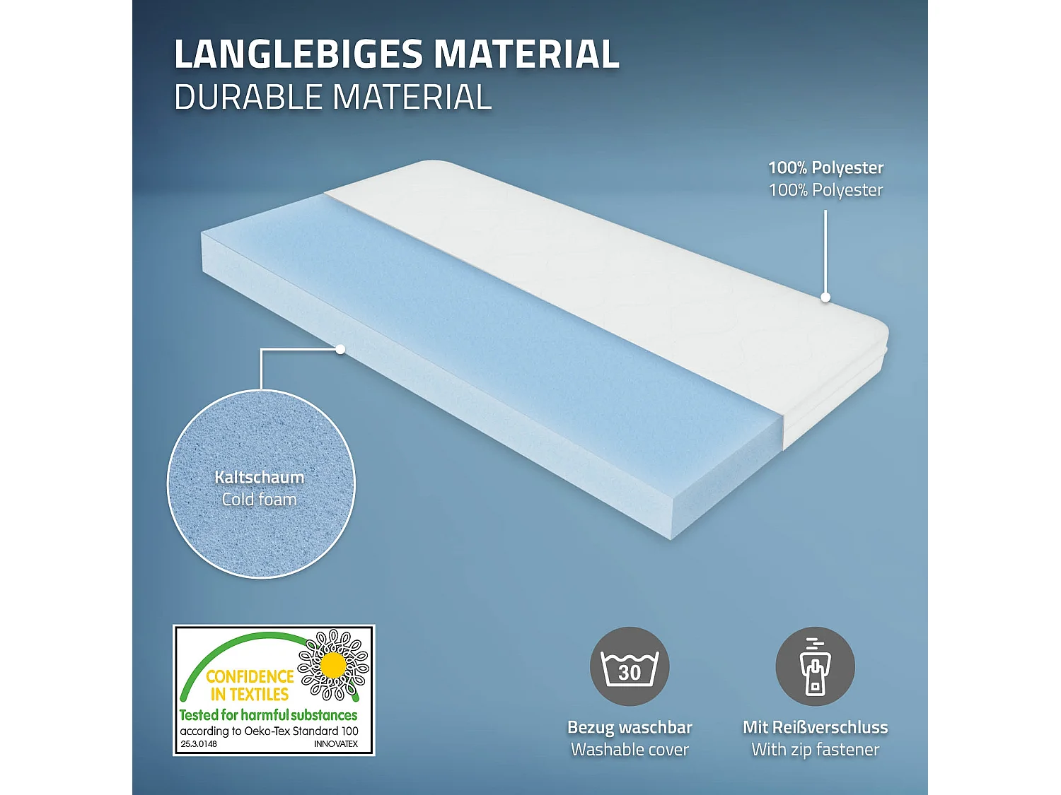 Lit d'enfants 90x200 cm naturel style maison bois de pin massif avec matelas H:16 cm housse amovible sommier protection anti-chute pour filles garçons