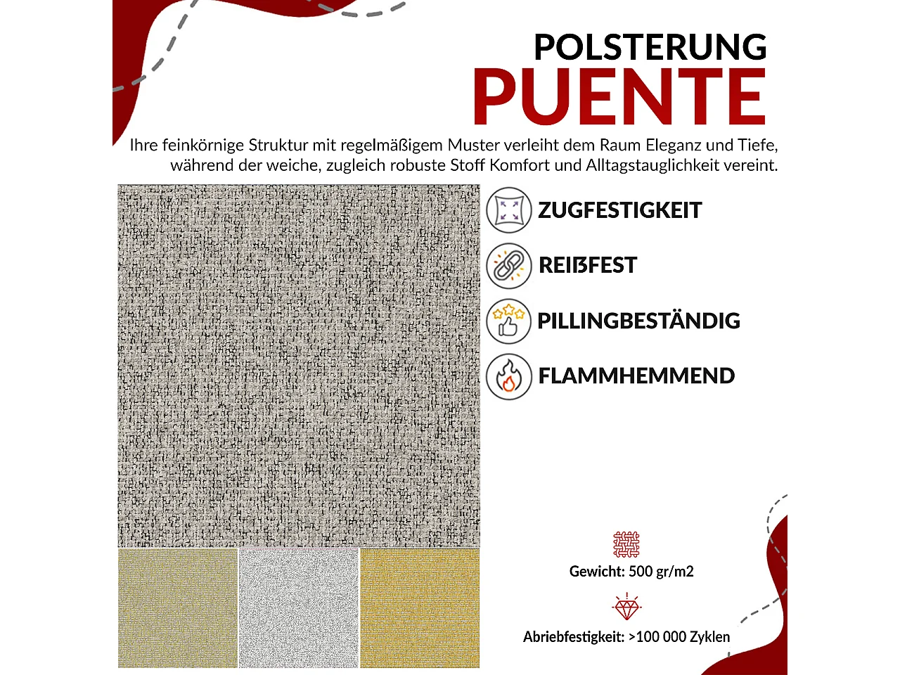 Boxspringbett WOOD CLASSIC - Doppelbett für Schlafzimmer, Set mit Multipocket-Matratze, Holzrahmen - 160x200 cm - H3 - Hellgrau Strukture