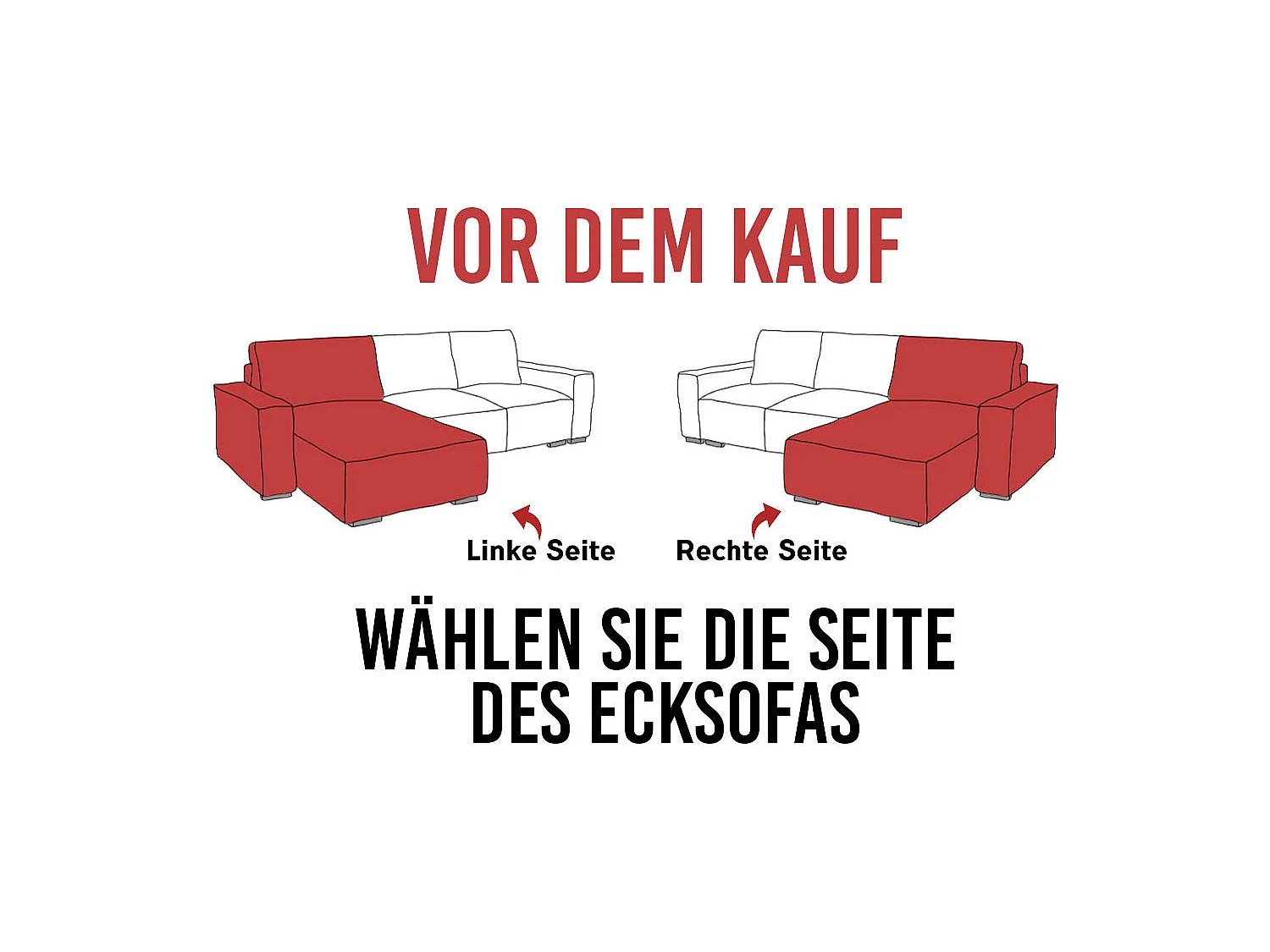 Ecksofa TRENTINO - mit Schlaffunktion und Bettkasten, L-form Couch, lose Kissen und Armlehnen - Grün Boucle - Ecke Rechts