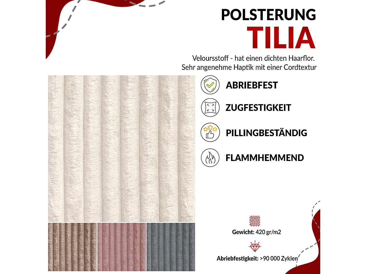 Ecksofa ARGOS - mit Schlaffunktion, Sofa mit armlehnen, Bettkasten, 3-Sitzer Sofa - Braun Cord