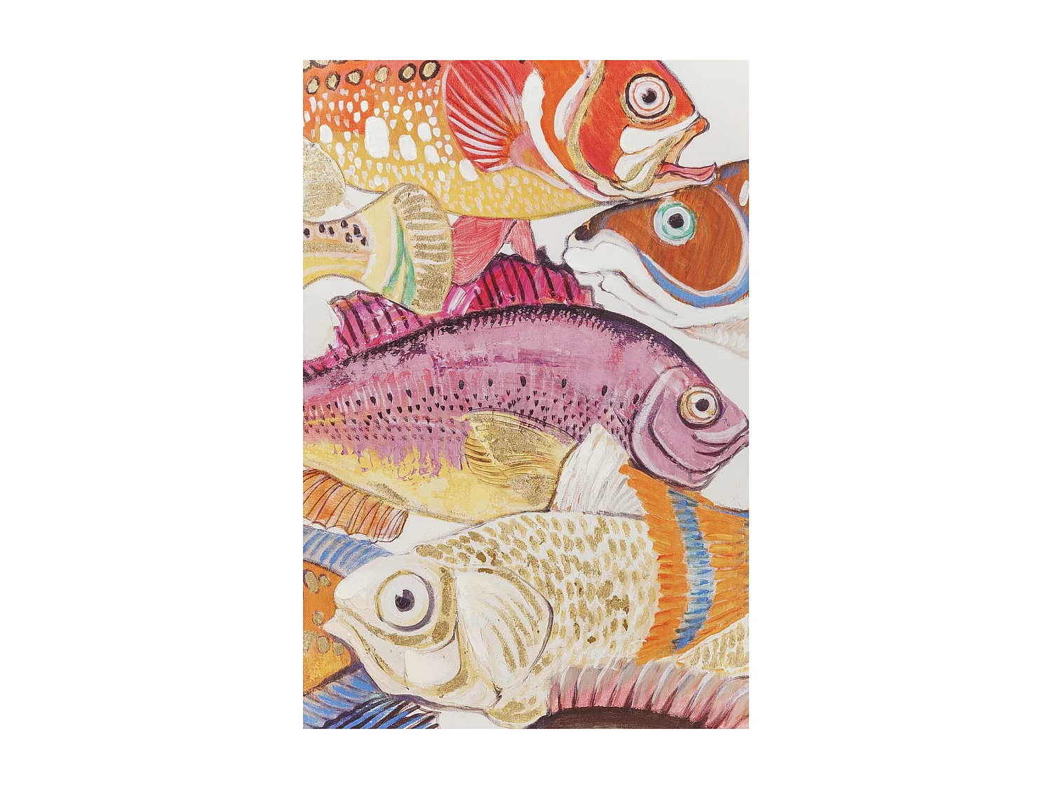 Tableau Touched Fish Meeting One 75x100cm