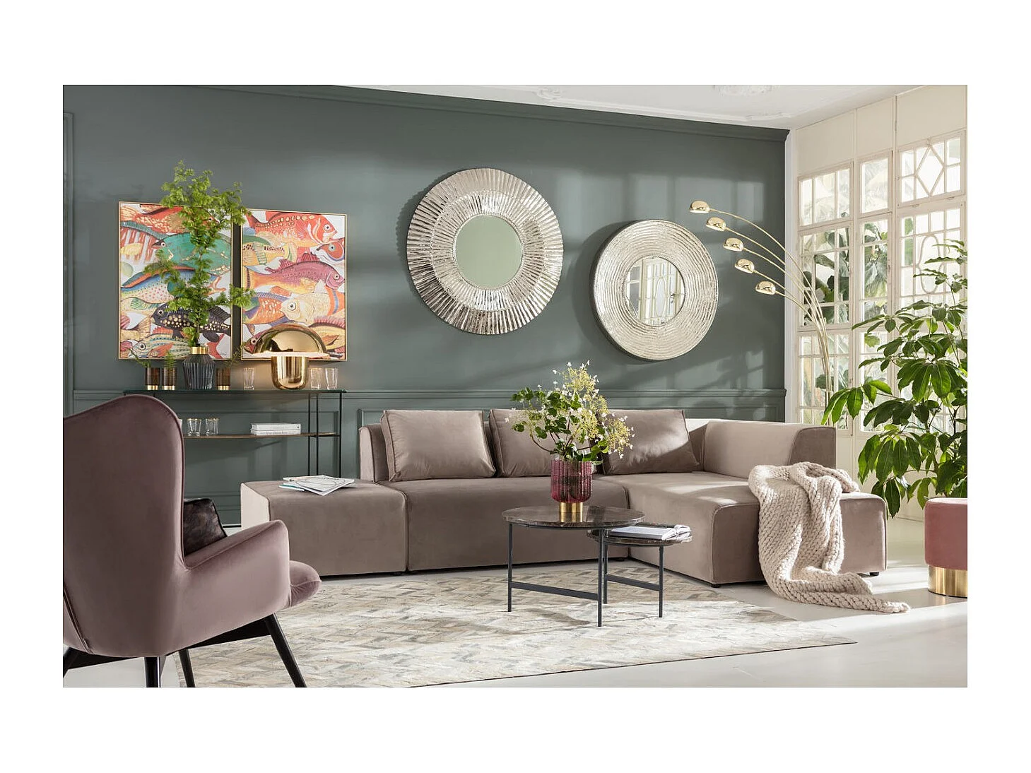 Tableau Touched Fish Meeting One 75x100cm