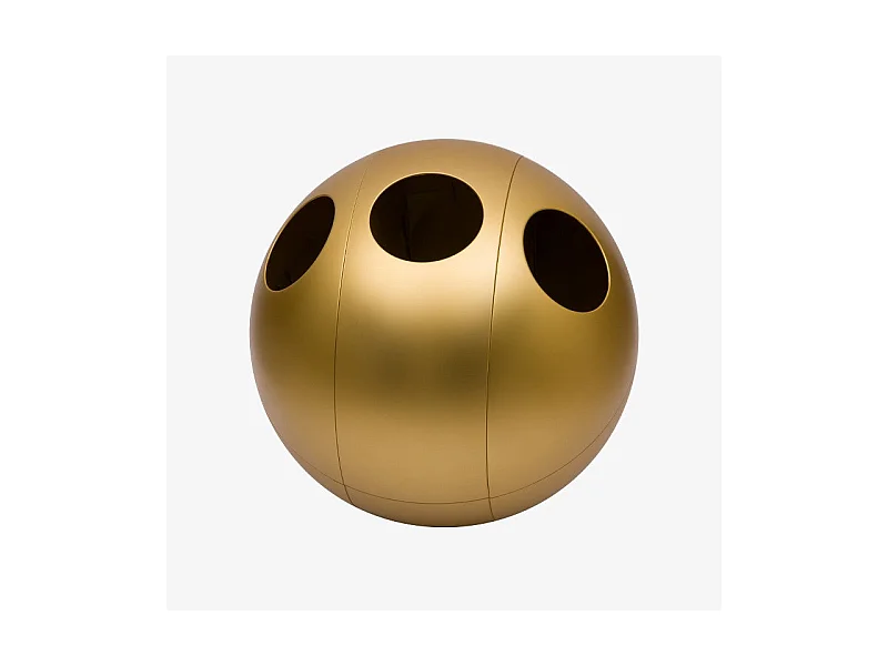 Sfera Metal Or - Poubelle design pour le tri des déchet