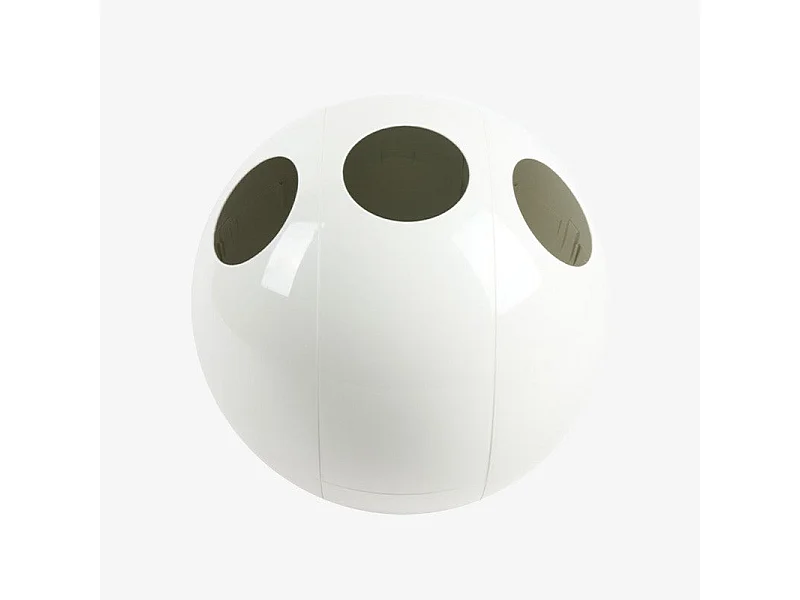 Sfera Weiß Natur - Design Abfalleimer für Mülltrennung